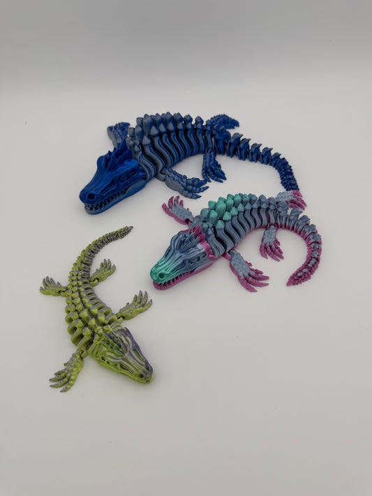 Skeletal Mosasaurus