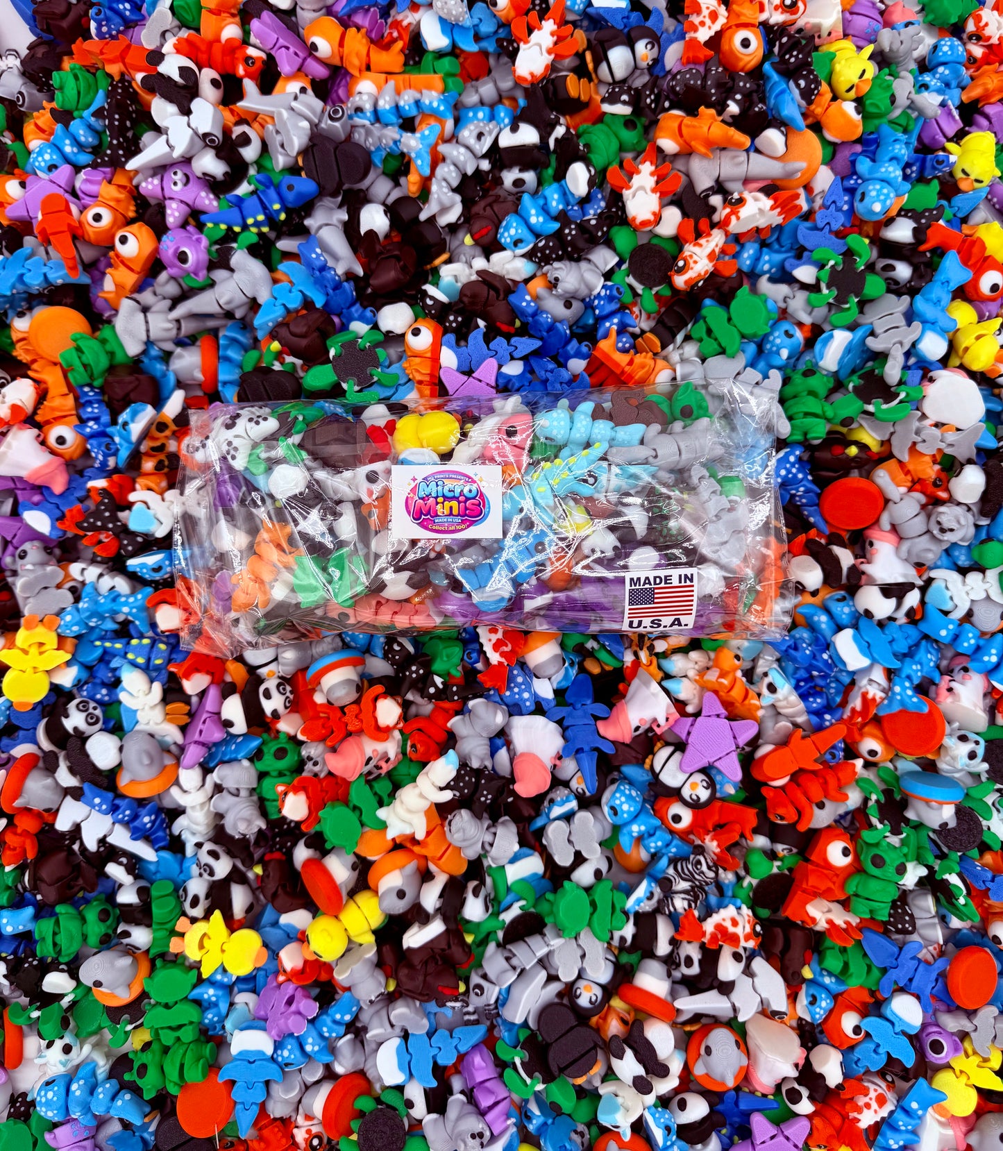 Multi Color Micro Mini Bin Full Display