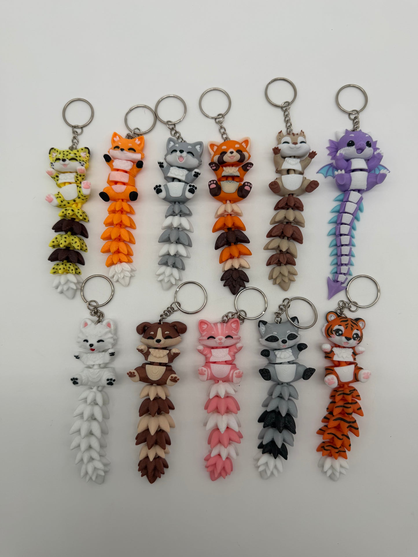 Fluffy Tails Keychains Display