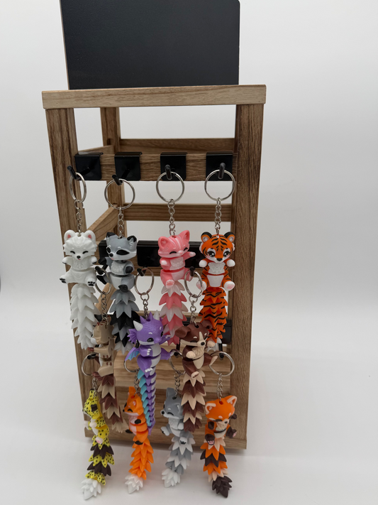 Fluffy Tails Keychains Display