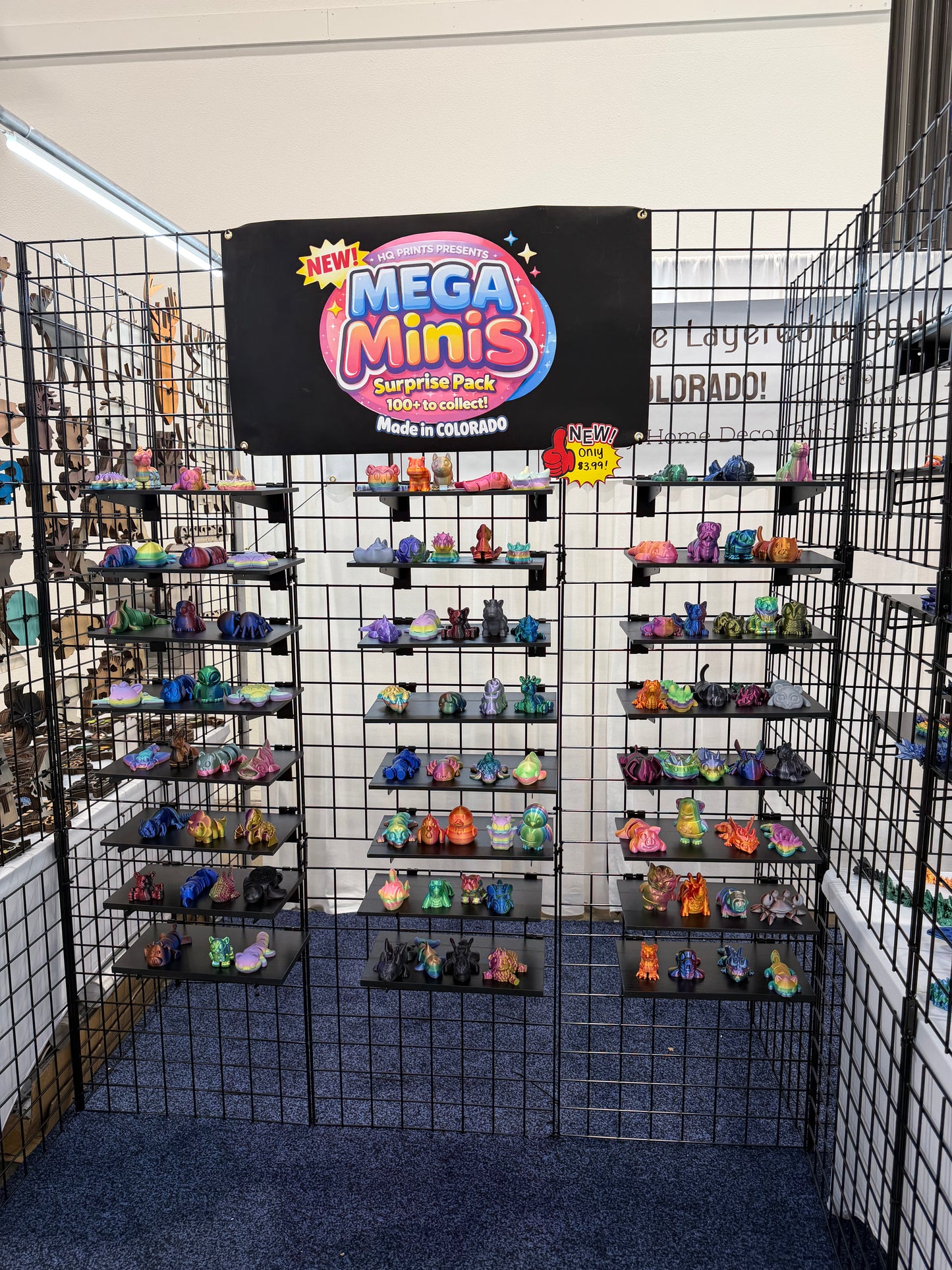 Mega Mini surprise Box Shelf Display